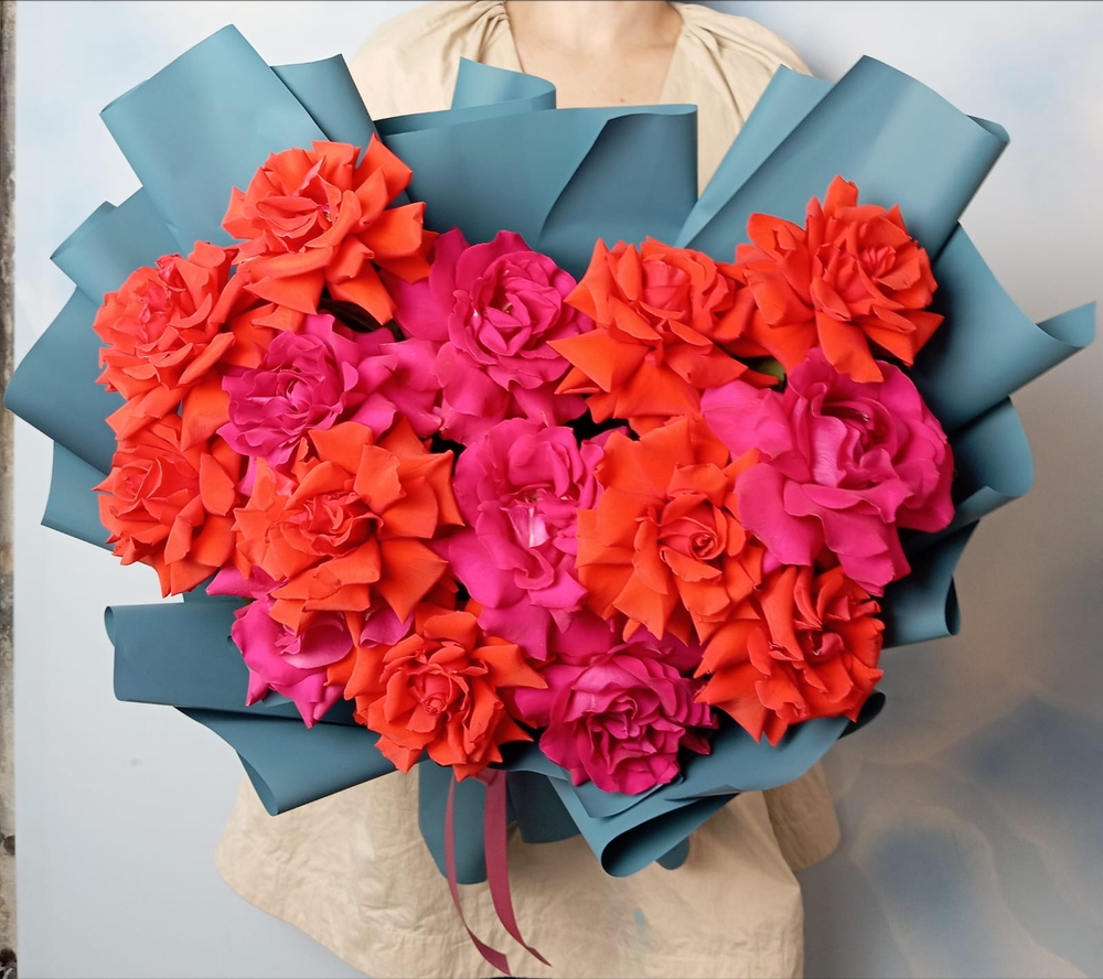 15 французских роз «Кармелита»