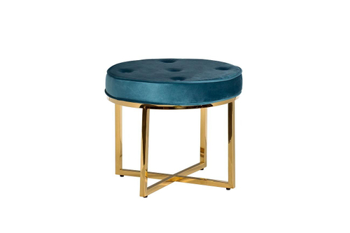 Банкетка Garda Decor мягкая бирюзовая