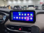 Магнитола для Hyundai Santa Fe 4 2018-2021 - Canbox H-Line 0420 монитор 12.3" QLED в стиле BMW на Android 10, Быстрая, ТОП-процессор, CarPlay, 4G SIM-слот