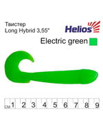 Твистер несъедобный Helios Long Hybrid 3,55"/9,0 см MIX 100шт. (HS-15-031-N)