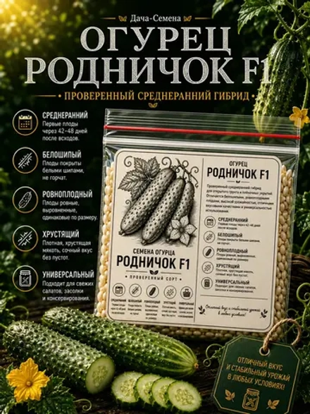 Семена огурца Родничок F1