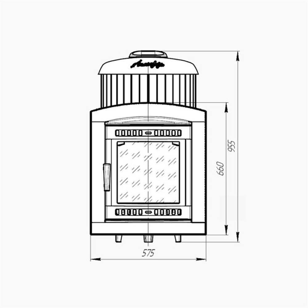 Банная печь «Атмосфера L» Змеевик до 20 м³