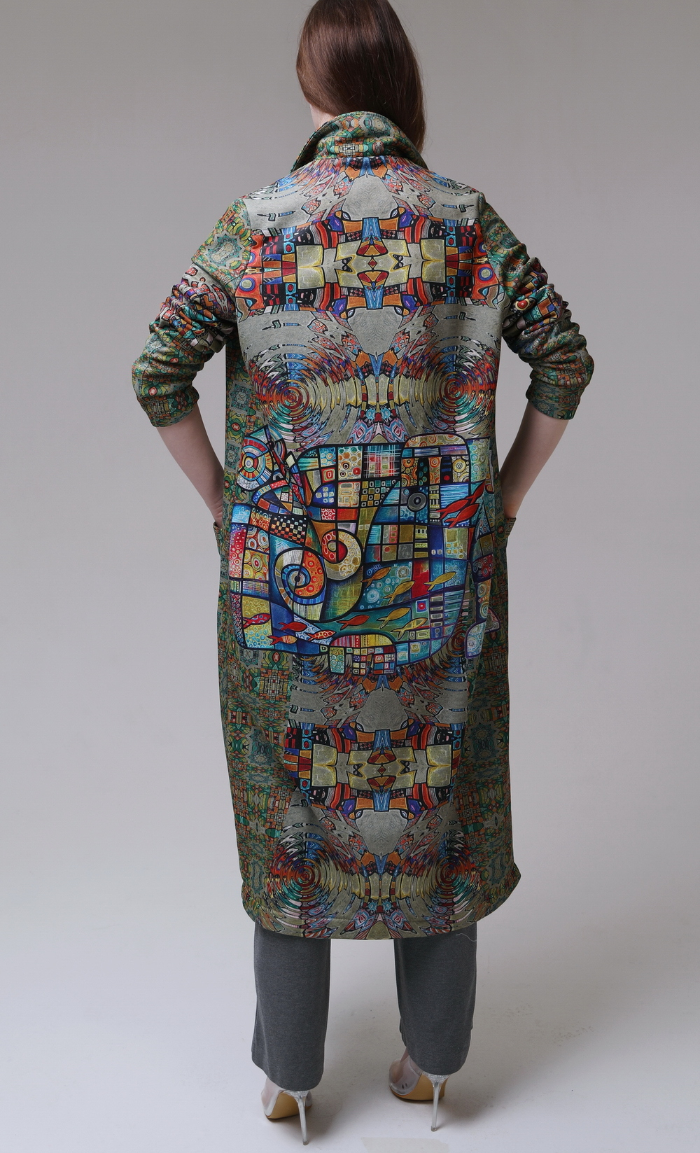 Удлинённый жакет "Витражи"