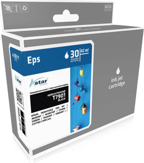 Картридж струйный черный 1 шт Astar AS15189
