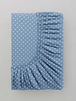 Простынь на резинке бязь Сказка "Пшено" 90x200 см