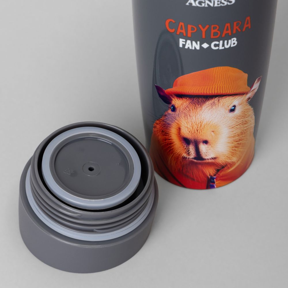ТЕРМОКРУЖКА AGNESS "CAPYBARA" 360МЛ