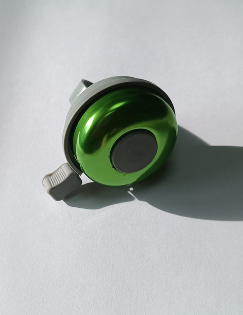 Звонок 00-170692  алюминий/пластик, зелёный/серый