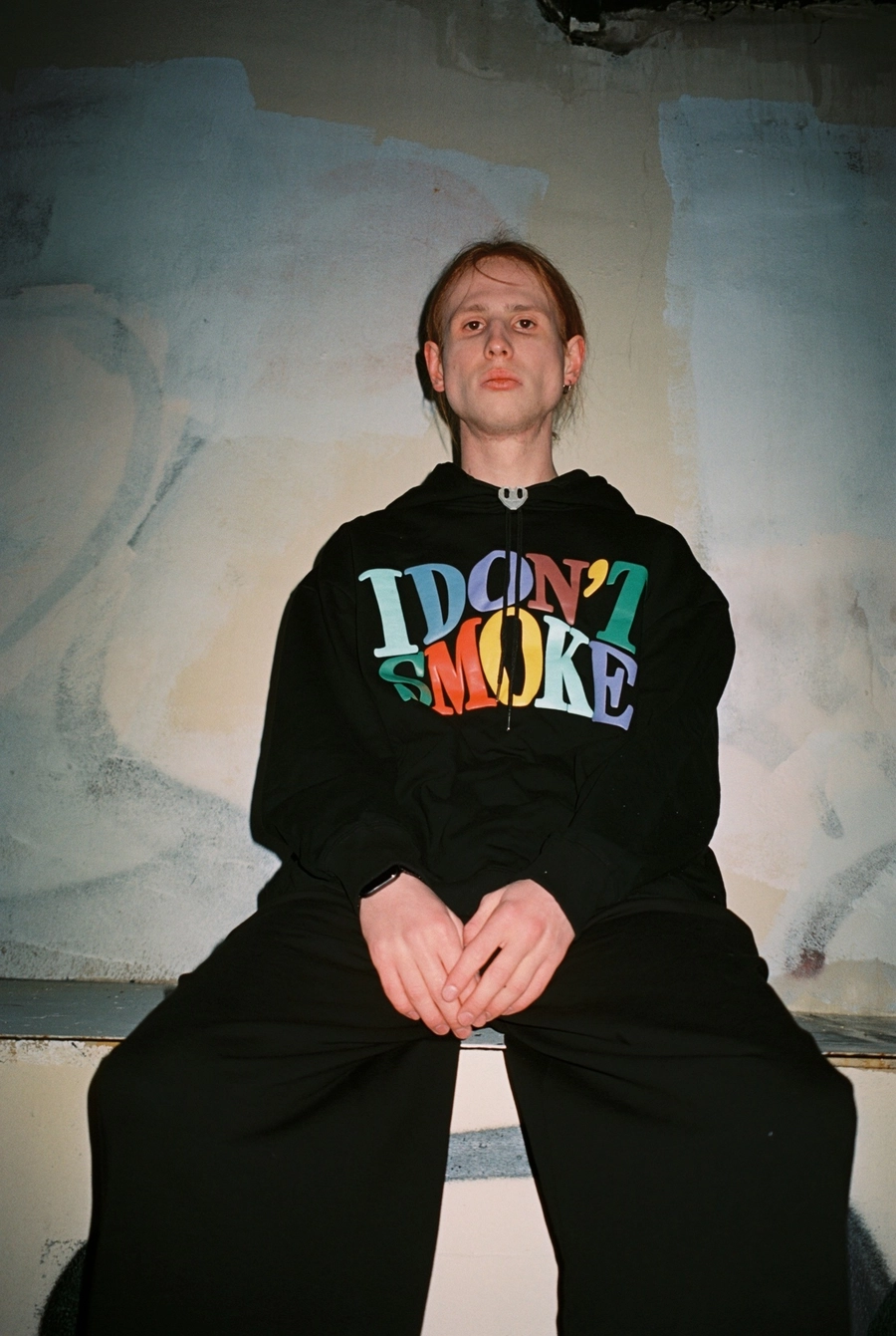 Худи DONSMOKE "Rainbow Logo" Oversized Hoodie