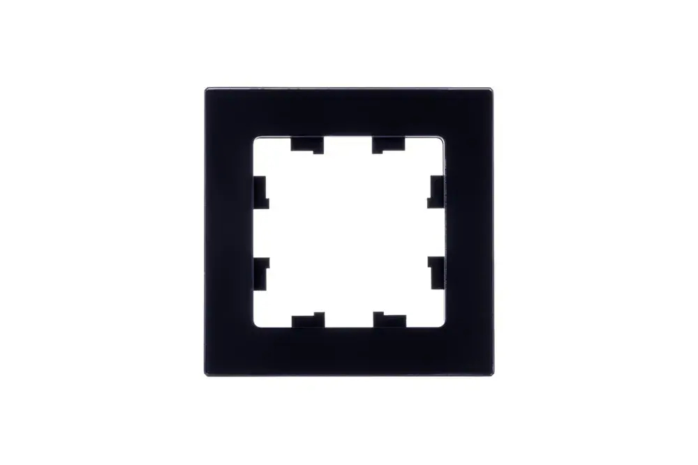 ATLASDESIGN NATURE 1-постовая РАМКА, НАТУРАЛЬНОЕ СТЕКЛО, ЧЕРНЫЙ