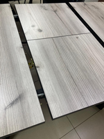 Стол разд пластик Миллер бабочка К-т ног №5 черный Царг.пояс 930 черный Ст-ца бискайская сосна (чер)