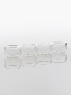 Чашка из боросиликатного стекла с двойными стенками 150 мл