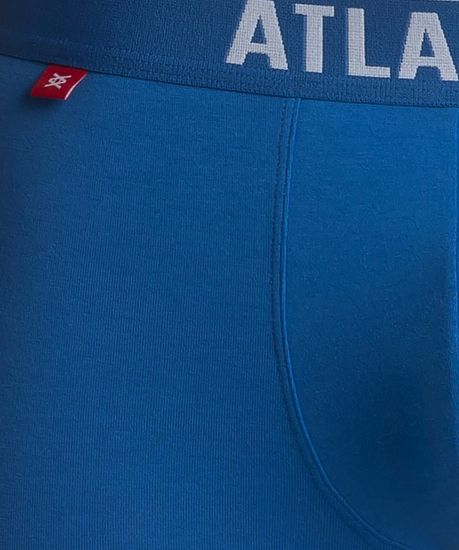 Трусы мужские боксеры (3шт), Atlantic 3MH-045, бирюзовые + голубые + темно-синие