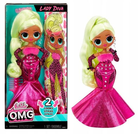 Кукла LOL Surprise OMG Lady Diva - Кукла Леди Дива с аксессуарами - Лол 591597