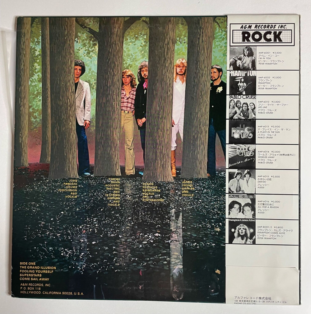 Винтажная виниловая пластинка LP Styx The Grand Illusion (Japan 1979) (Obi)