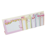 Закладки клейкие Basir бумажные, серия "Фламинго" 100 шт (15*48 мм), 20 шт (45*48 мм), 3 цвета ассорти