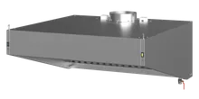 Вытяжка козырьковая ZVN-S2 с подсветкой, нержавеющая сталь, 120x80x50 см, Ontario, KuhniGrill