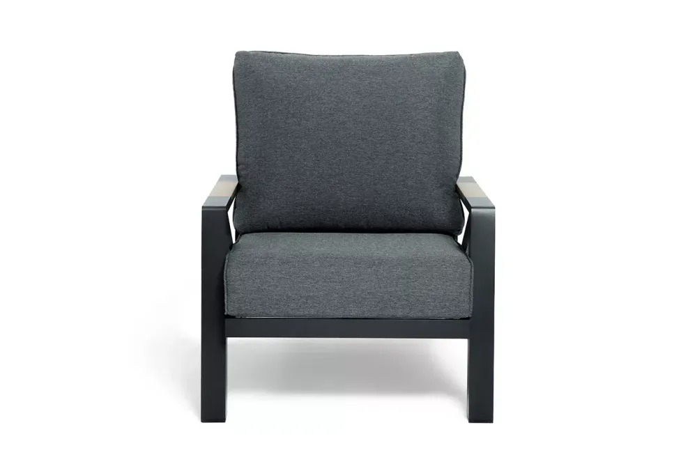 "Лотос" лаунж-зона 5-местная из алюминия, цвет темно-серый