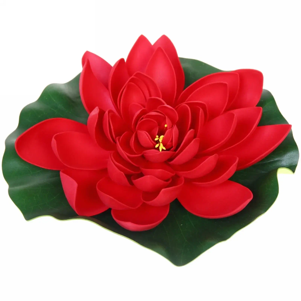 Растение водоплавающее «Кувшинка Розитта» d-28см красная