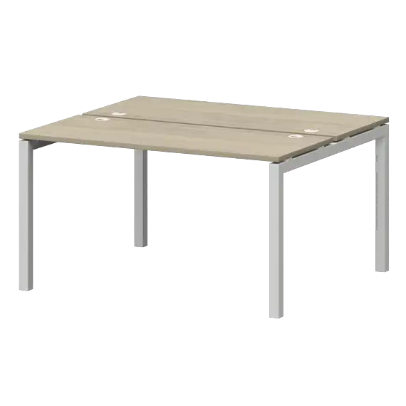 Бенч двойной на металлокаркасе СМС2-П-18К.120.Пр50  1800x1236x750 Смарт