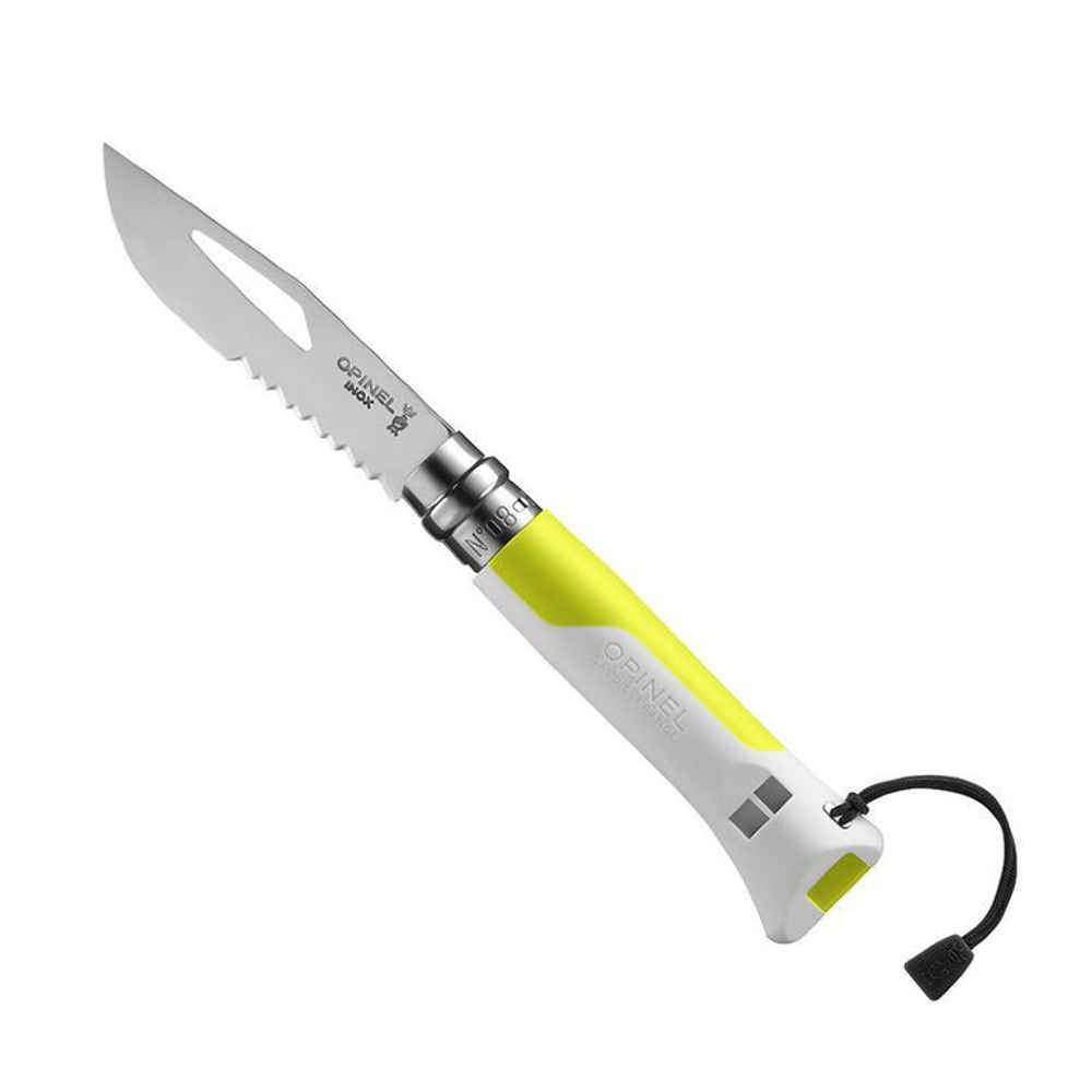 Нож Opinel №08 FLUO YELLOW желтый