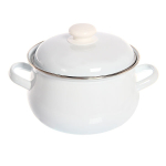 Кастрюля эмалированная 3л грушевидная без декора