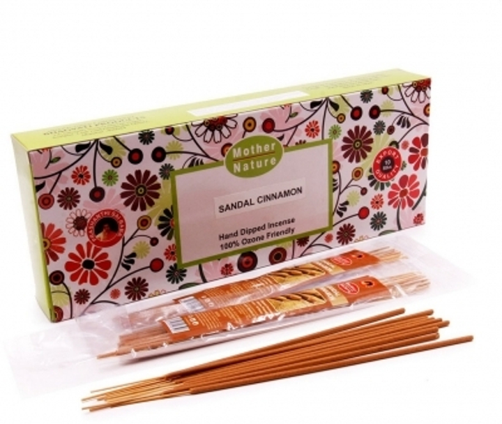 Mother Nature Sandal-Cinnamon Благовоние-масала Сандал-Корица, 10 палочек