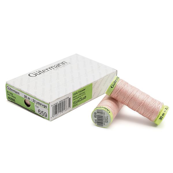 Нитки отделочные Gutermann Top Stitch 30 (30 метров), 5 кат. | 659 св.персиково-розовый