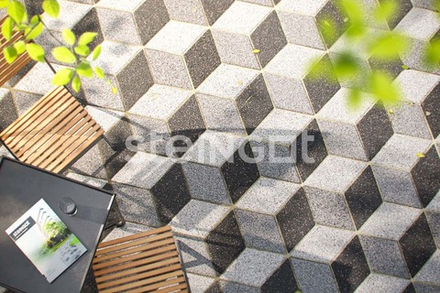 Тротуарная плитка Steingot Ромб Серый толщина 60 мм