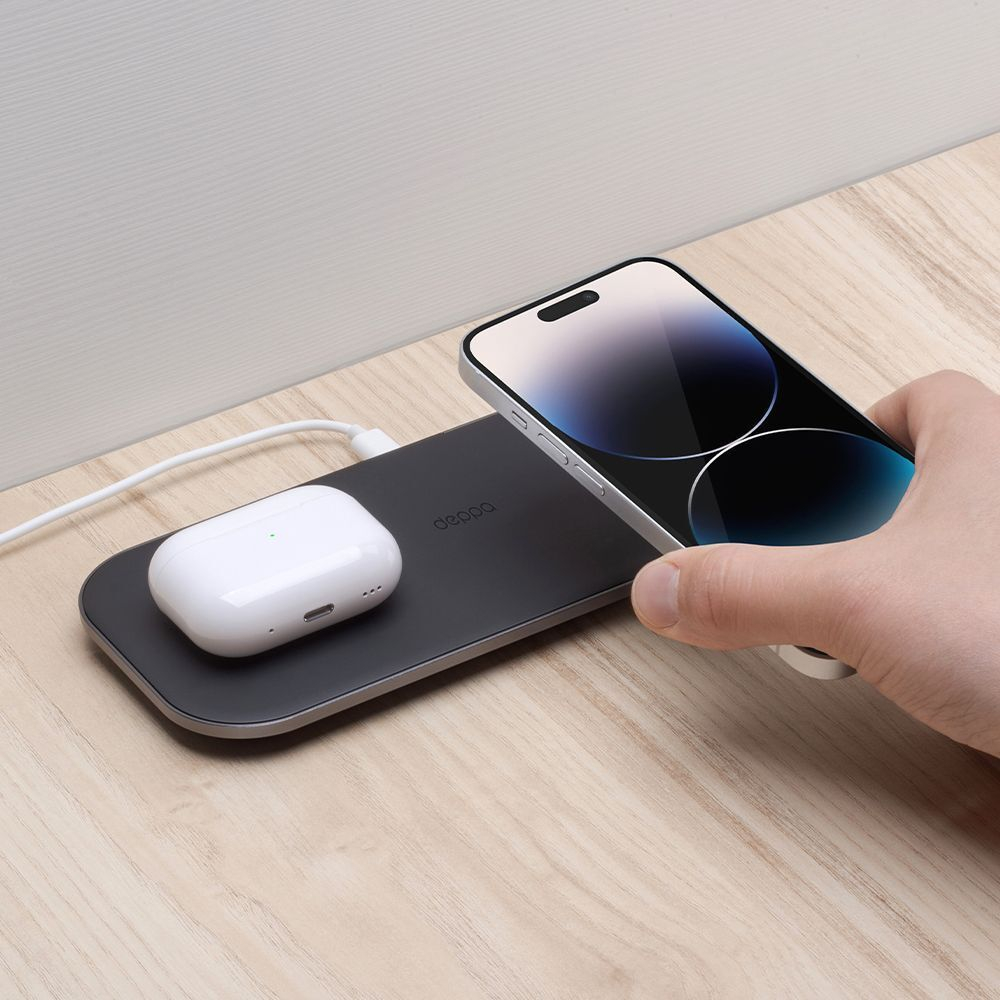 Беспроводная зарядная станция Charging Station Dual, 40Вт, черный