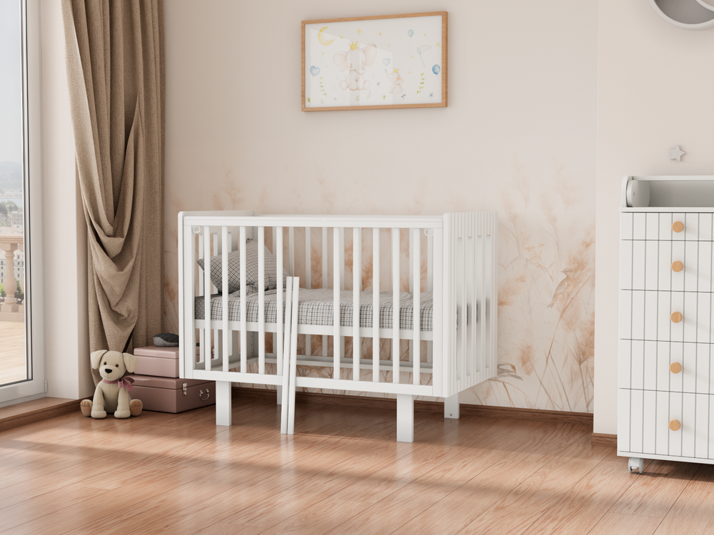 Кровать Incanto Charm продольный маятник цвет белый