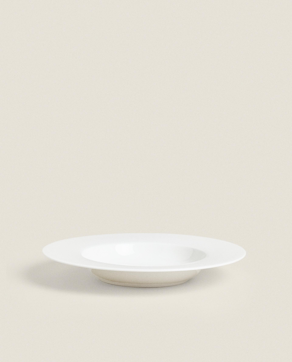 Zara Home тарелка глубокая из костяного фарфора, цвет белый, 24 см