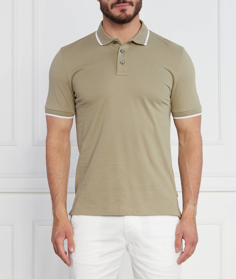 Поло Parlay BOSS BLACK - зеленый(50494697)