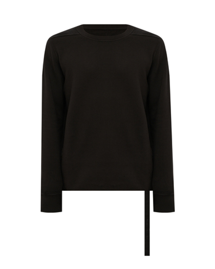 RICK OWENS DRKSHDW СВИТШОТ ЧЕРНЫЙ KNIT CREWNECK