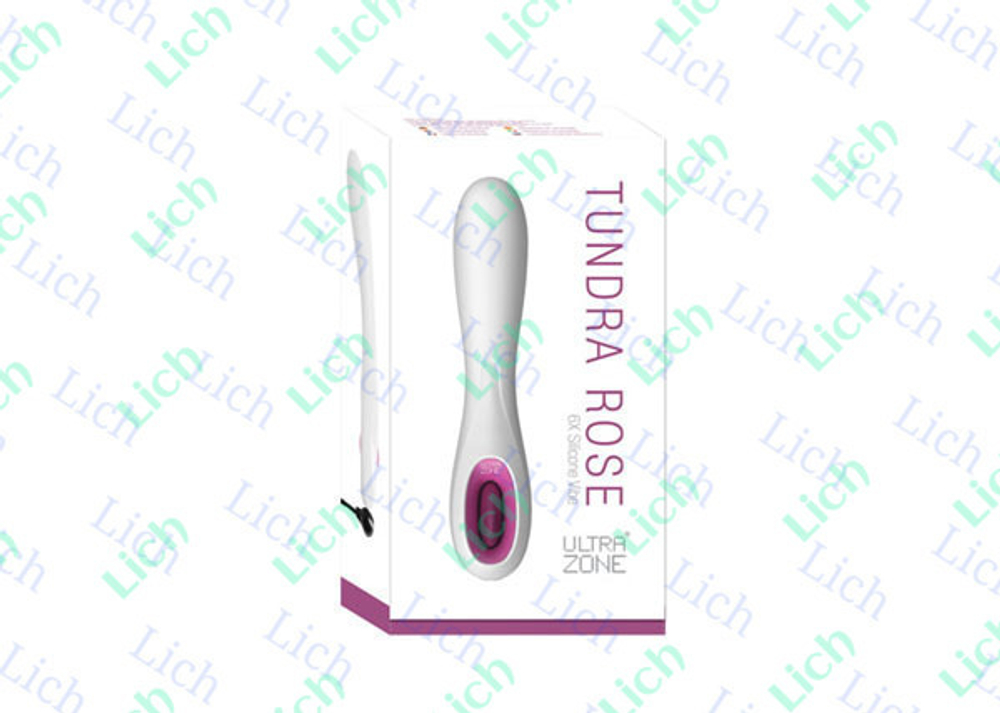 Подзаряжаемый минивибромассажер Tundra Rose, 12 см