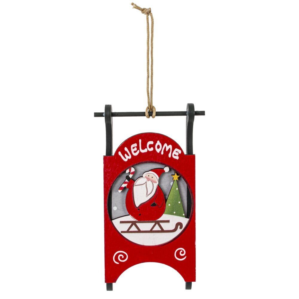 GAEM Изделие декоративное подвесное "Сани", L6,5 W2,5 H14 см, 4в.