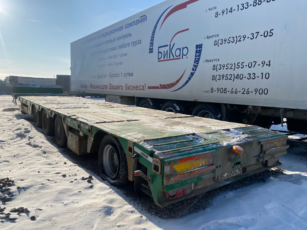 ROCKSON 9891* Полуприцеп тяжеловоз 3 оси 989144 (Раздвижной)
