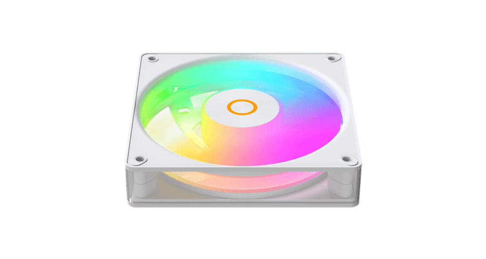 Вентилятор для корпуса Ocypus Gamma F12 Elite WH ARGB REVERSE BLADE 1x(120x120x25mm) Белый