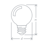 Лампа светодиодная 71 827 NLL-G45-1-230-R-E27 1Вт шар E27 176-264В красн. Navigator 71827