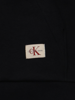 Худи Calvin Klein Monogram Logo Patch Fleece Black Beauty