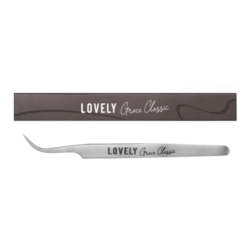 Пинцет для наращивания ресниц Lovely, серия Grace Classic, тип Изогнутый