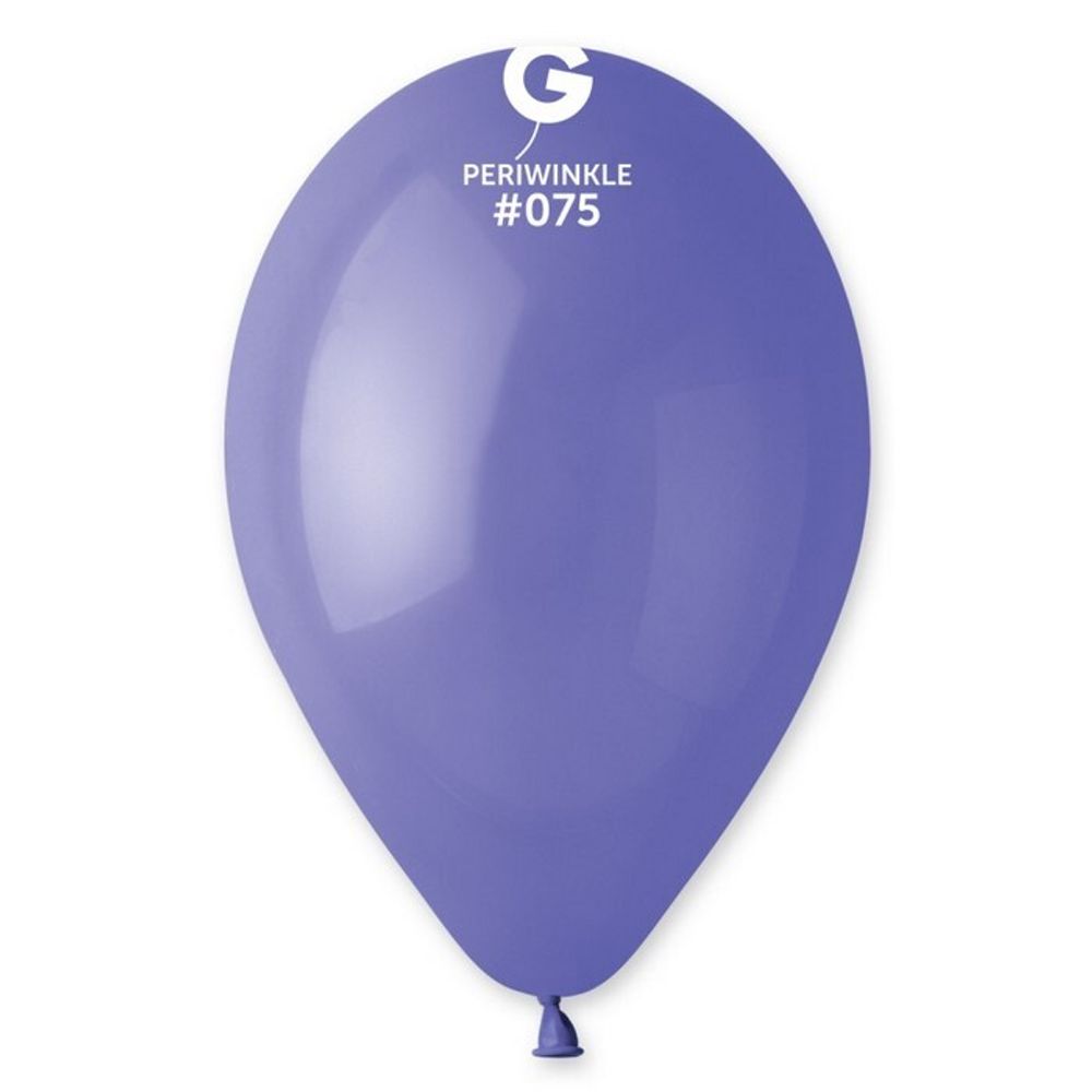 Воздушные шары Gemar, цвет 075 пастель, васильковый, 100 шт. размер 10&quot;