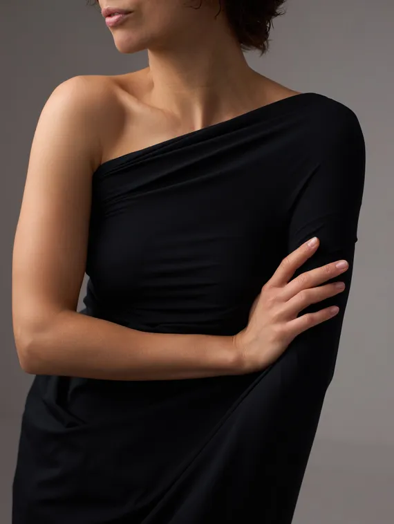 Микрофибра бельевая, эффект хлопка, Турция, черный 170