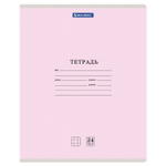 Тетрадь 24 л. BRAUBERG КЛАССИКА NEW клетка обложка картон ассорти (5 видов) (36 штук в упаковке)
