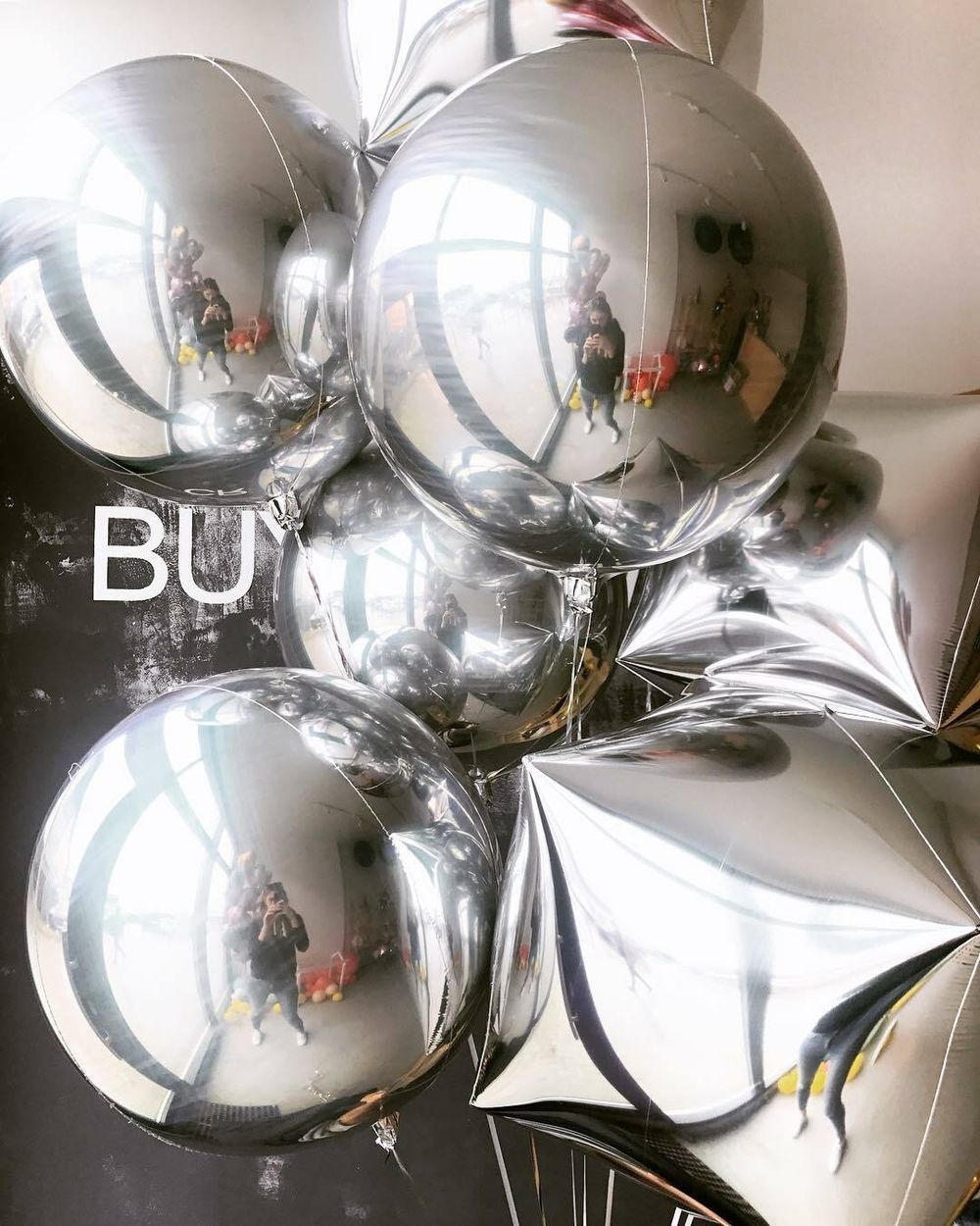 Шар А 3D СФЕРА Б/РИС 16"/41 см Металлик Silver (серебро) (БГ-19)  Изображение2