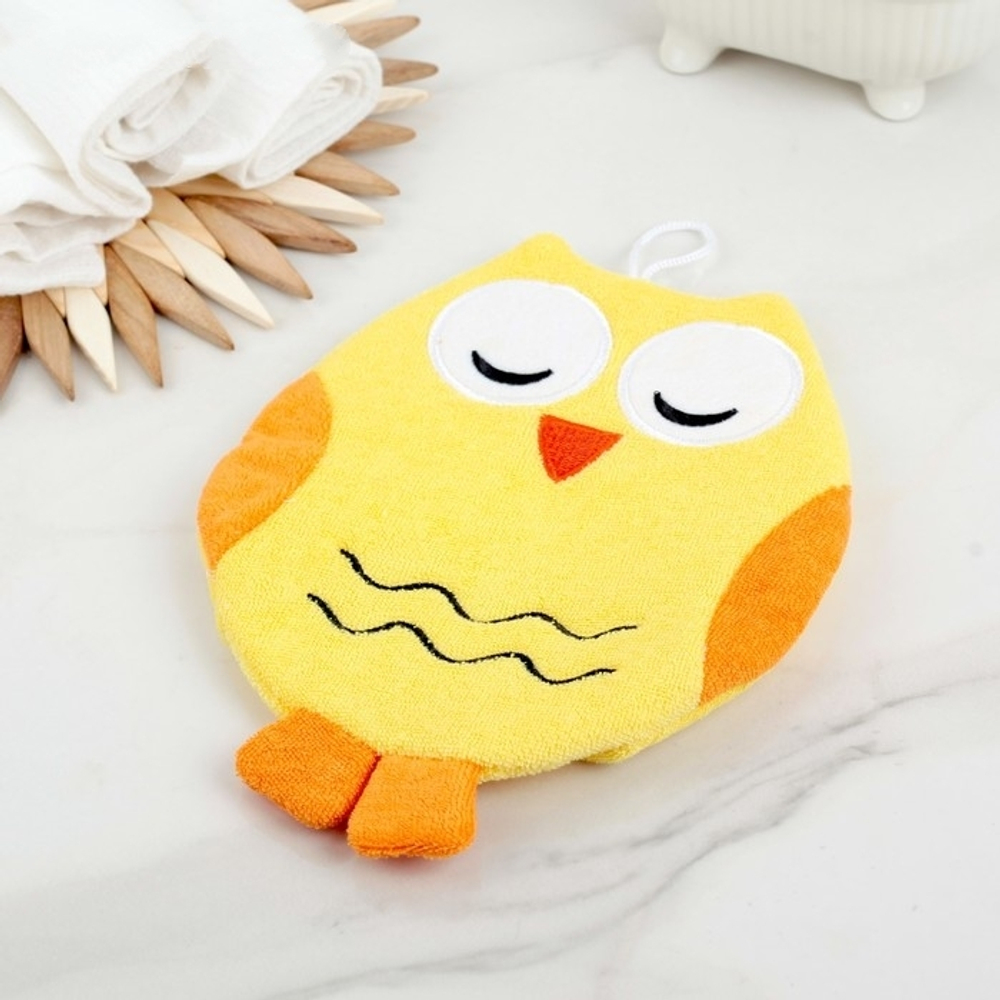 Мочалка варежка детская, "Совушка", цвет МИКС 1887476