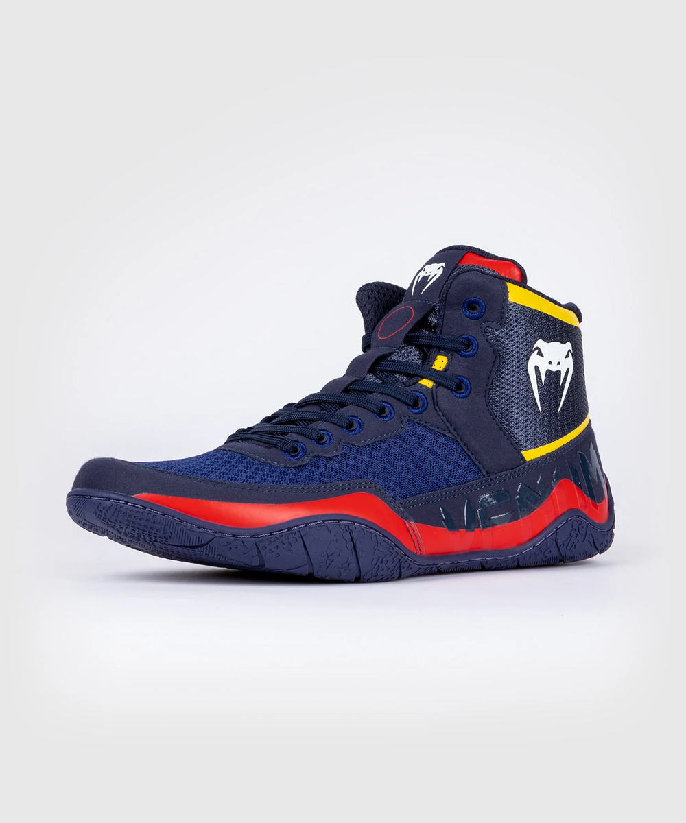Борцовки Venum Elite Blue/Yellow