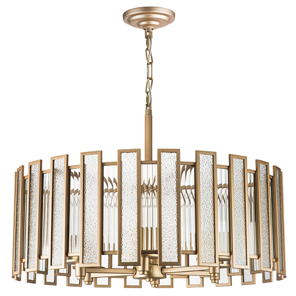 712062 Люстра AGAVE 6х40W E27 ШАМПАНЬ/ПРОЗРАЧНЫЙ