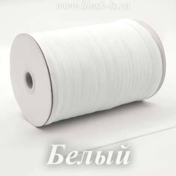 Бархатная бельевая резинка, Белая, ширина 10 мм