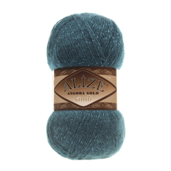 Пряжа Angora Gold Simli, 100 г, 500м, 20%шерcть,75%акрил,5% металлик (цена за 1 шт)