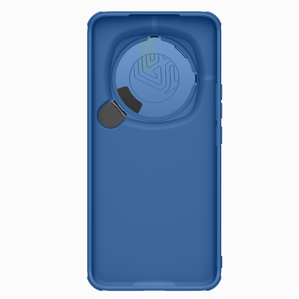 Чехол синего цвета от Nillkin с металлической откидной крышкой для камеры на смартфон Huawei Honor Magic 6 Pro, серия CamShield Prop Case